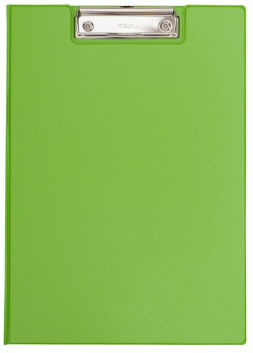 [1396694] Porte-bloc à rabat Maul A4 portrait avec boucle-stylo PVC néon vert