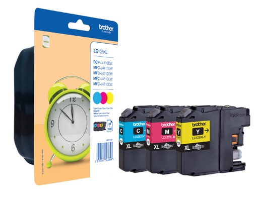 [401817] Inktcartridge Brother LC-125XLRBWBP 3 kleuren