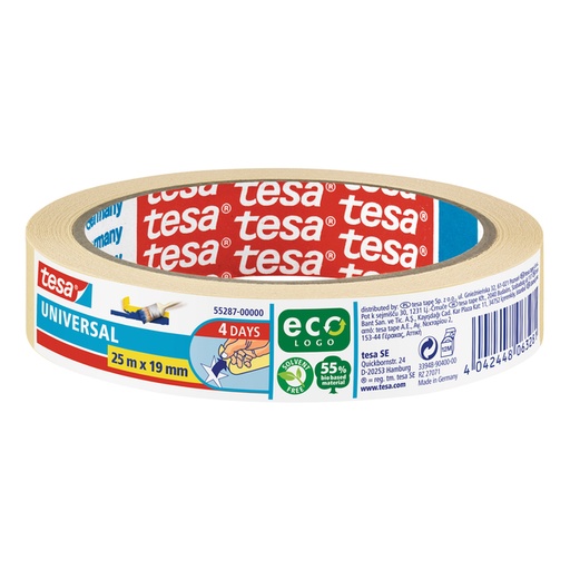 [1396943] Afplaktape tesa®  Economy 25mx19mm geel