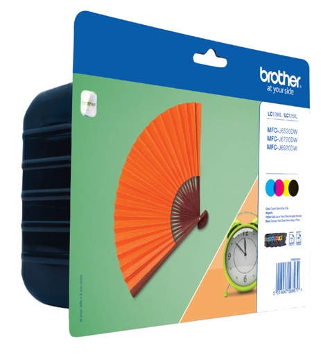 [412015] Inktcartridge Brother LC-129XLVALBP zwart + 3 kleuren