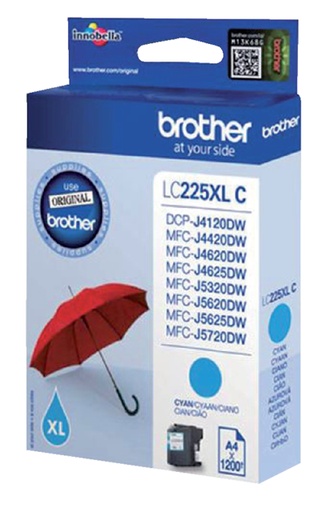 [404255] Inktcartridge Brother LC-225XLC blauw