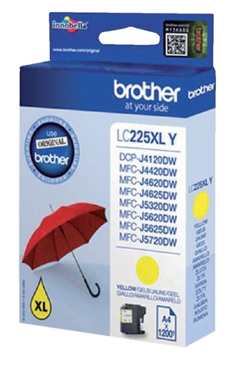 [404257] Inktcartridge Brother LC-225XLY geel