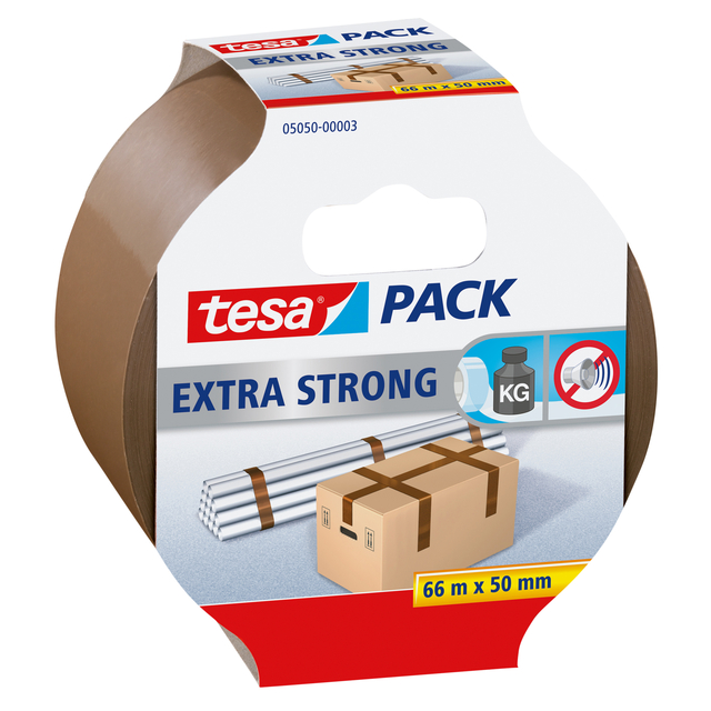 Ruban d''emballage tesapack® Extra Strong 66mx50mm brun
