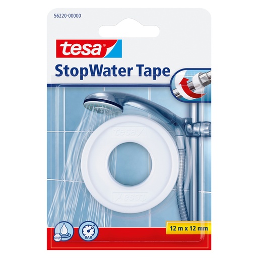 [1396949] Ruban de réparation tesa® StopWater 12mx12mm blanc