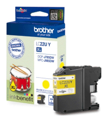 [405369] Cartouche d'encre Brother LC-22UY jaune