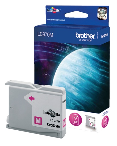 [411851] Inktcartridge Brother LC-970M rood