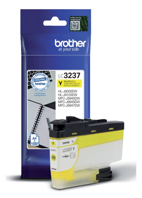 Cartouche d''encre Brother LC-3237 jaune