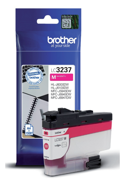 Cartouche d''encre Brother LC-3237M rouge