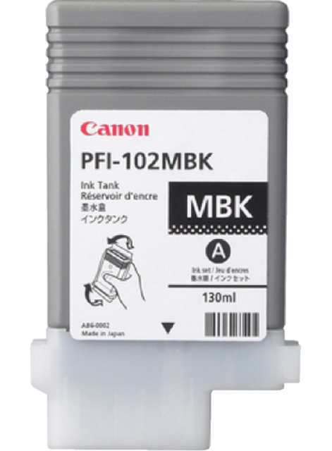 Cartouche d’encre Canon PFI-102 noir mat