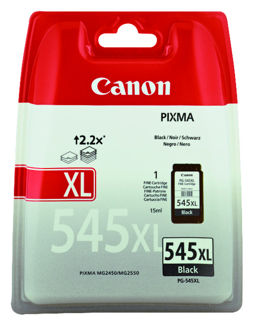 Cartouche d’encre Canon PG-545XL noir HC