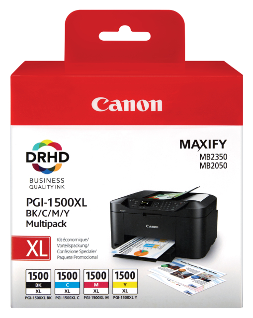 Cartouche d’encre Canon PGI-1500XL noir+couleur HC