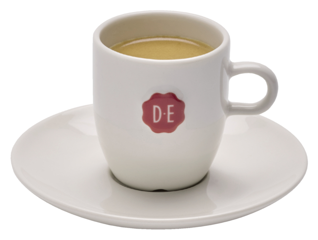 Tasse Douwe Egberts espresso 70ml blanc