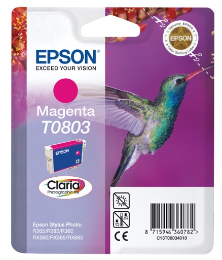 [412080] Inktcartridge Epson T0803 rood