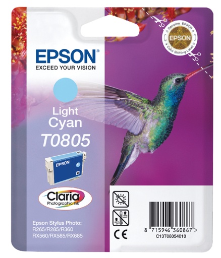 [412082] Inktcartridge Epson T0805 lichtblauw