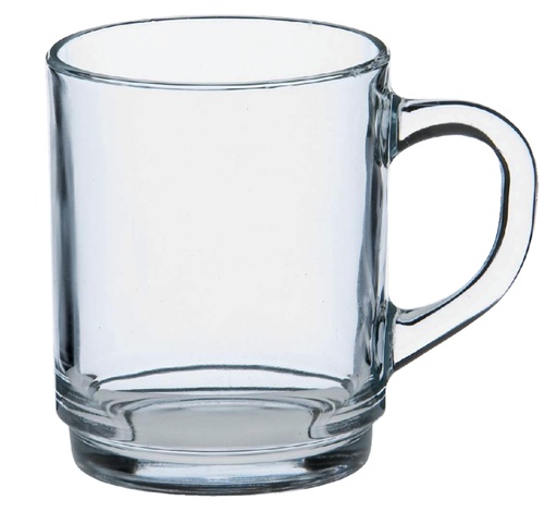 [891781] Glas met oor stapelbaar 250ml 6 stuks