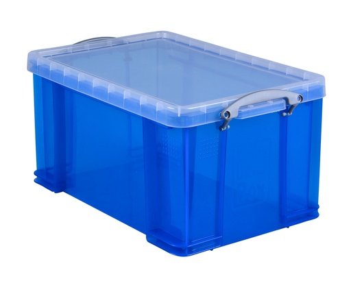 [1400242] Opbergbox Really Useful 48 liter 600x400x315mm transparant blauw