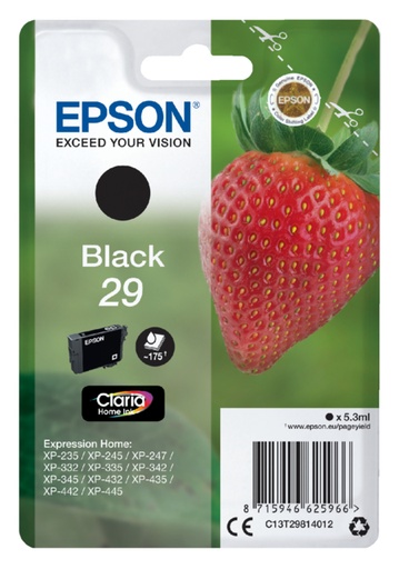 [402538] Cartouche d’encre Epson 29 T2981 noir