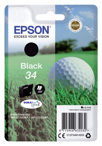 [404709] Inktcartridge Epson 34 T3461 zwart