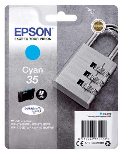 [402696] Inktcartridge Epson 35 T3582 blauw