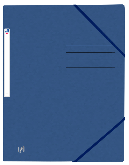 Chemise à élastique Oxford Top File+ A4 bleu foncé