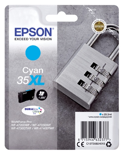 [402701] Inktcartridge Epson 35XL T3592 blauw