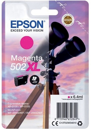 [402711] Inktcartridge Epson 502XL T02W3 rood