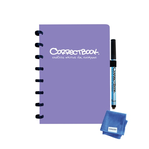 [1400553] Notitieboek Correctbook A5 lijn 40blz petunia purple