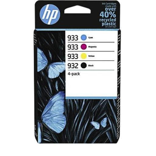 [1400564] Cartouche d'encre HP 6ZC71AE 932 933 noir + 3 couleurs