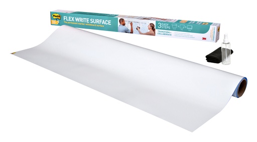 [1400414] Film tableau blanc Post-it Super Sticky Flex Write Surface 91,4x121,9cm blanc