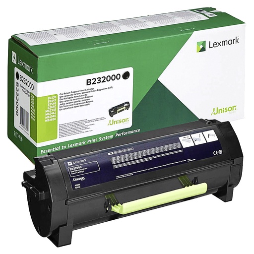 [1401089] Cartouche toner Lexmark B232000 noir