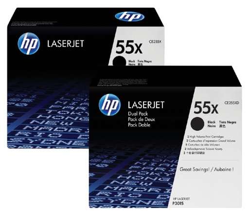 [411290] Cartouche toner HP CE255XD 55X noir HC 2x