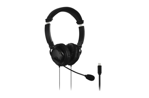 [1402396] Casque Kensington USB-C Hi-Fi avec microphone noir