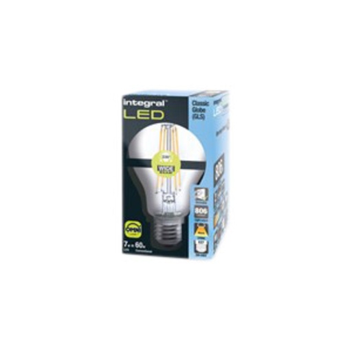 [1402301] Lampe LED Integral E27 7W 2700K blanc chaud 806 lumens dimmable