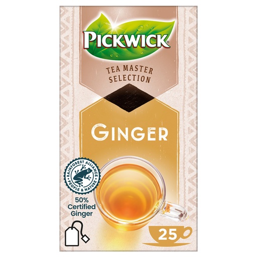 [1403200] Thé Pickwick Master Selection ginger 25 pièces