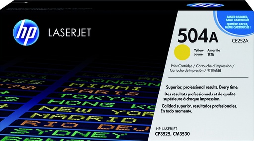 [411304] Cartouche toner HP CE252A 504A jaune