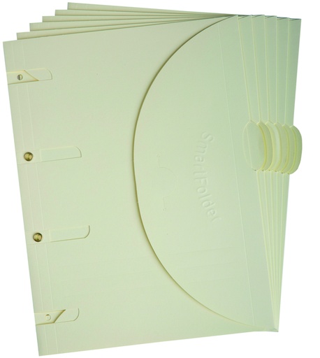 [1403840] Smartfolder Tarifold A4 beige 6 pièces