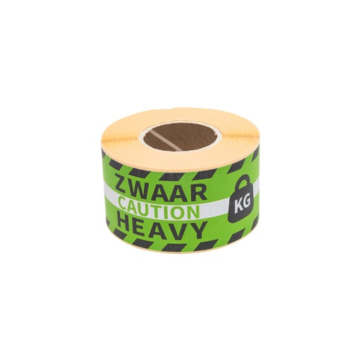 [1403440] Waarschuwingsetiket Rillprint heavy 46x125mm groen 250 stuks