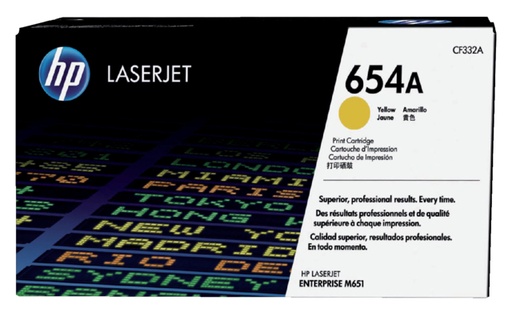 [404248] Cartouche toner HP CF332A 654A jaune