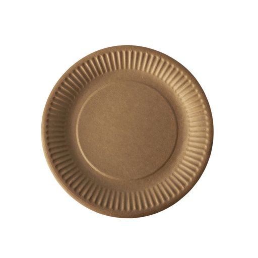 [1405362] Assiette Papstar 190mm carton brun 50 pièces