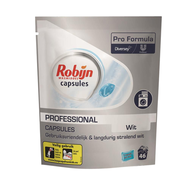 Lessive Robijn Pro Formula Blanc 46 capsules