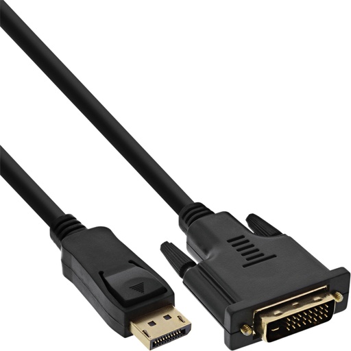 [1404395] Kabel inLine Displayport DVI 24+1 M/M 2 meter zwart