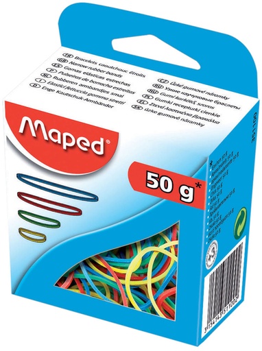 [1398869] Elastiques Maped couleur 50g