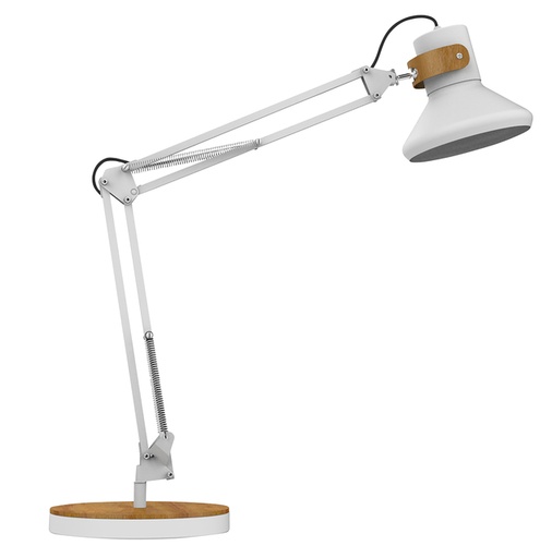 [1404801] Bureaulamp Unilux Baya led bamboe wit