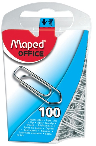 [1398863] Paperclips Maped klein staal 100 stuks