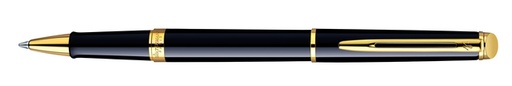 [1406487] Rollerpen Waterman Hémisphère black lacquer GT fijn