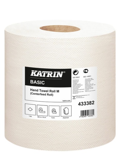 [1405983] Rouleau essuie-mains Katrin 433382 Medium 1 épaisseur  300m blanc