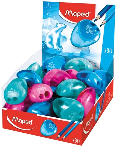 [1406212] Puntenslijper Maped Igloo 2gaats display á 30 stuks assorti