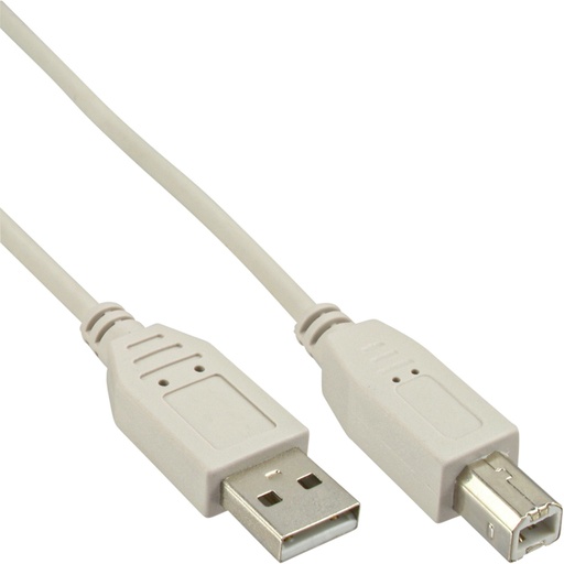 [1407117] Kabel InLine USB-A USB-B 2.0 M 1.8 meter beige