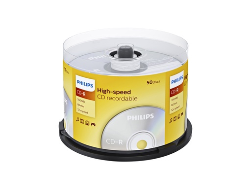 [1406237] CD-R Philips 80Min 700MB 52x SP 50 stuks