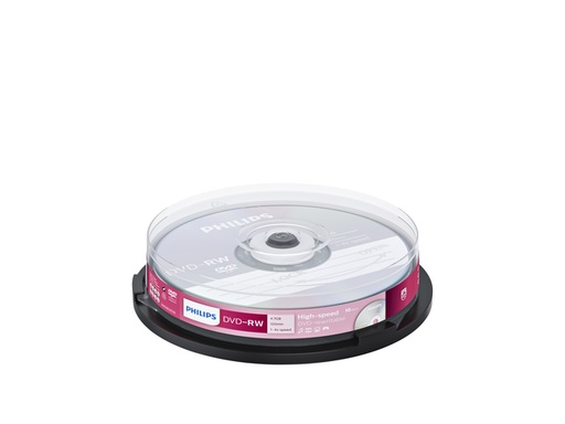 [1406241] DVD-RW Philips 4.7GB 4x Spindel 10 pièces